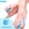2pcs Feet Massager Big Toe Separator Bone Corrector Straightener Silicone Gel Foot Fingers Protector