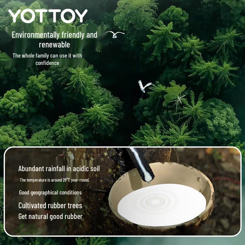 Йога-коврик Yottoy из натурального каучука и пробки