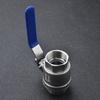 2025 High-Temperature Resistant 316L Stainless Steel Ball Valve, Two-Piece, Full Bore, Threaded, DN15 - 4 Points, 6 Points, 1 Inch