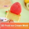 Форма для мороженого M-Food-Safe Фрукты 3D Дизайн Клубника Манго Персик Легкое извлечение Форма для торта, шоколада, желе, мыла DIY