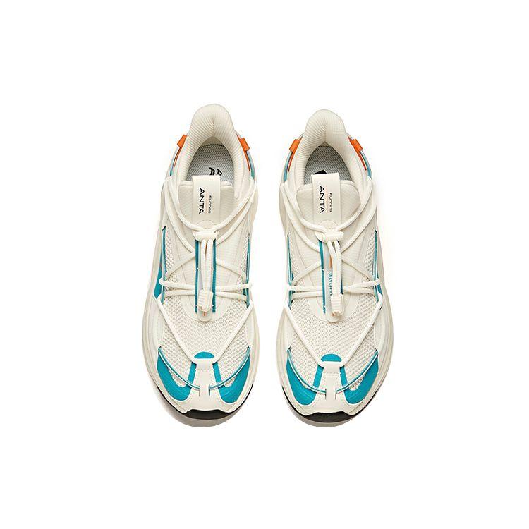 Anta UFO амортизирующие нескользящие износостойкие низкие кроссовки для бега мужские кроссовки белые зеленые 912045513-6