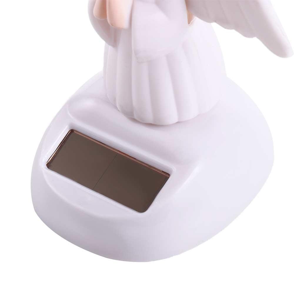 Solar Powered Car Decor Shaking Head Dolls Dancing Flip Dolls Solar Swinging Angel Bobble Head Doll