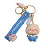 Набор из 2 ключей Lucky Life с изображением милой свиньи, спортивная форма синего и розового цвета