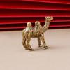 Camel Figurine Ornament Brass Statue Small Desktop for