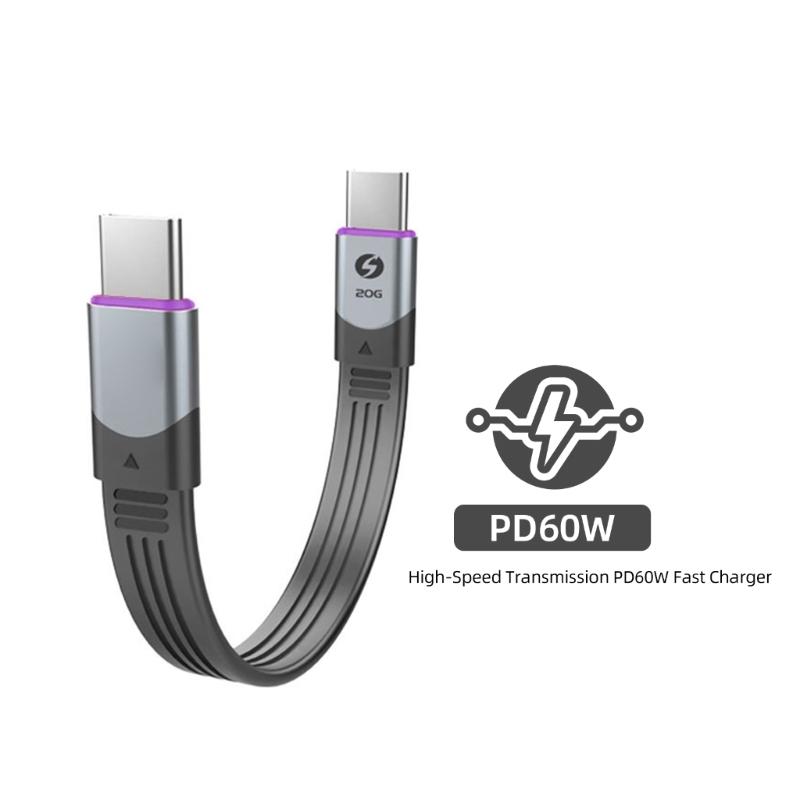 Кабель USB4 40 Гбит/с для быстрой зарядки 240 Вт USB-C на Type-C Эффективная линия передачи данных Поддержка видео 8K Гибкий FPC-кабель 15 см
