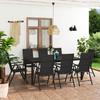 VidaXL 9-Piece Garden Dining Set Patio Dining Furniture Terrace Dining Furniture Garden Lounge Set 3060063