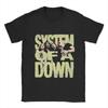 System Of A Down T Shirt Summer  100% Cotton T-Shirts For Men Hippie Casual Tee Shirt Short-Sleeve Y2K Casual Clothes