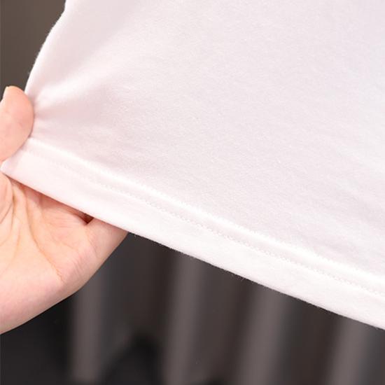 Комплект для мальчиков 0-5 лет Детская рубашка с принтом, куртка с длинными рукавами, круглый вырез, белый топ, повседневный комплект из джинсов, три предмета