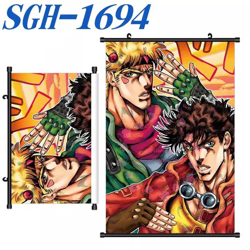 Jojo'S Bizarre Adventure Poster Scroll Painting Peripheral Hanging Painting Bedside Living Room Background Wall Cloth Painting