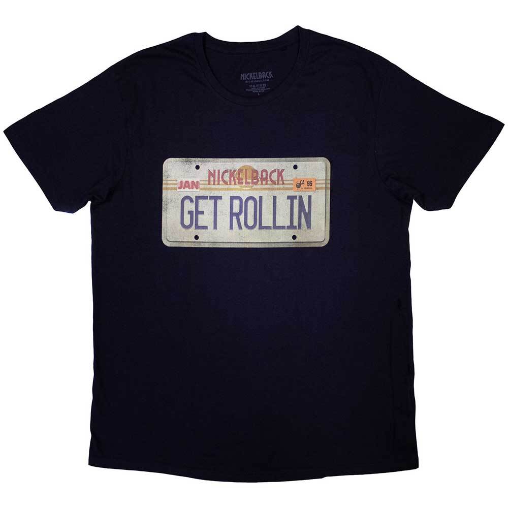 Nickelback License Plate T-Shirt Blue New Unisex T-Shirt
