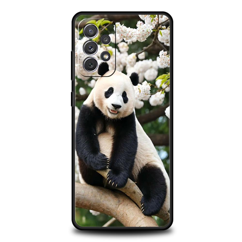 Чехол для телефона Samsung Galaxy A15 A13 A35 A55 A51 A71 A41 A31 A21S A03S A05 A17 A23 A25 A33 A53 A73 5G A07 4G Чехол панда