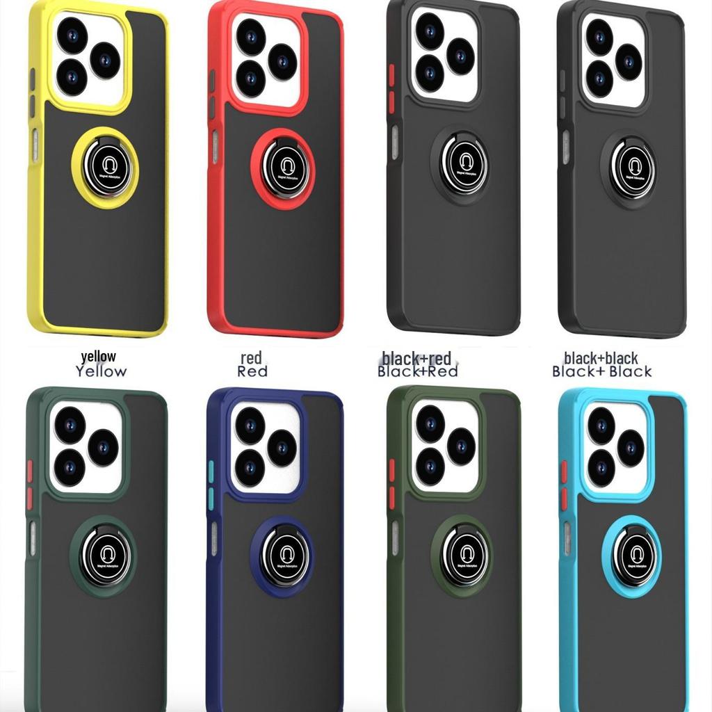 Магнитный чехол-подставка Qi Ying Gen 1 для ZTE V60 Axon60 - С покрытием soft-touch, противоударный чехол