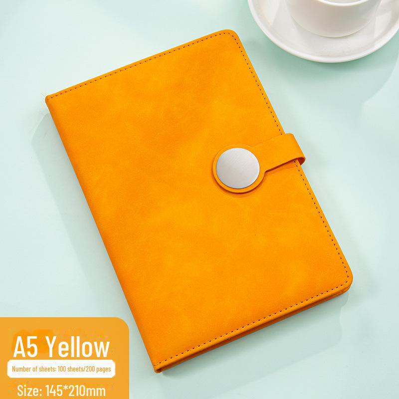 Подарочный набор из ретро-блокнотов высшего качества: В комплект входит блокнот с круглой пряжкой, справочник, USB-накопитель и магнитная застежка для деловых встреч.