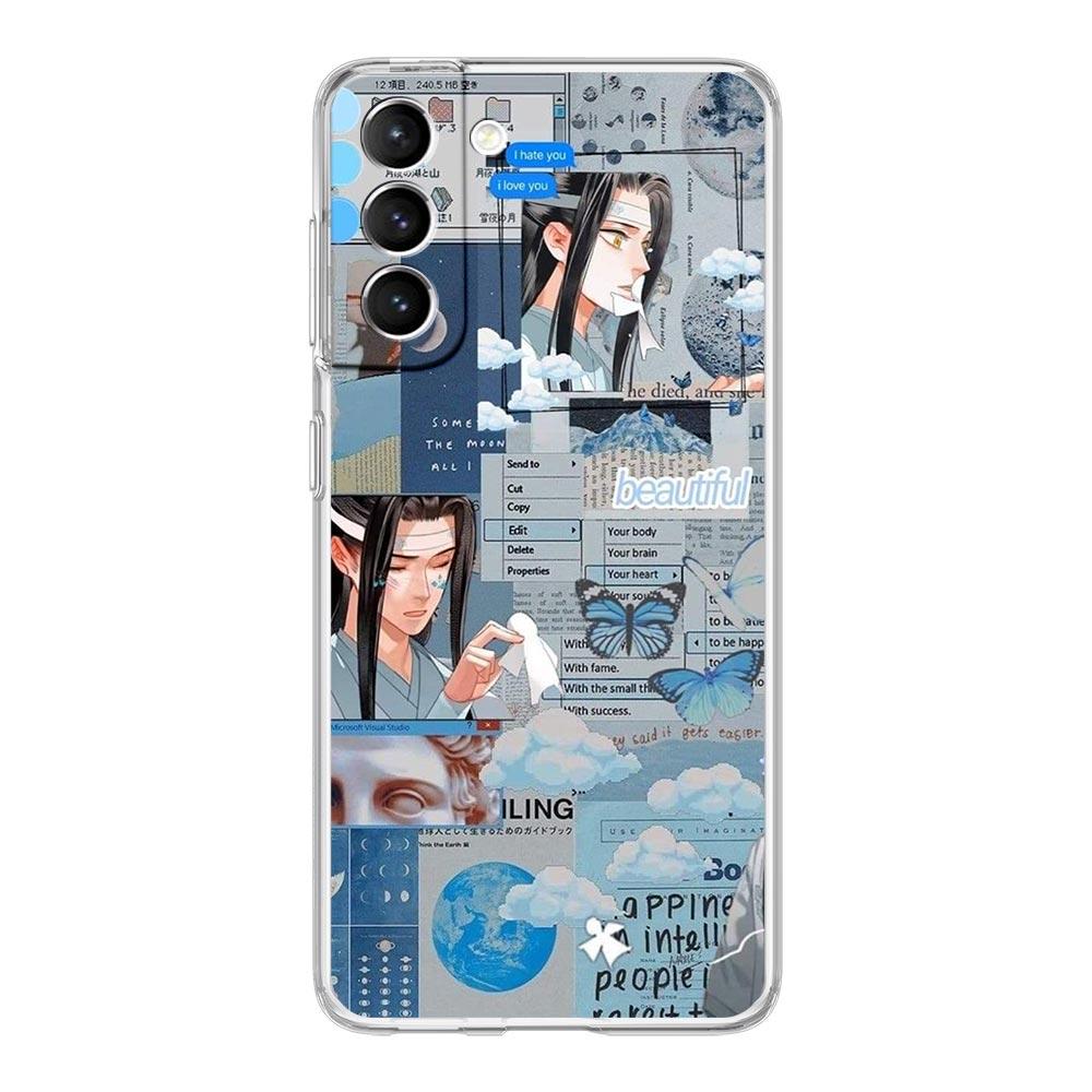 Чехол для телефона с изображением аниме Mo Dao Zu Shi для Samsung Galaxy S22 5G S20 Ultra S21 FE 5G S10E S9 S8 S10 Plus Note 20 10, мягкий прозрачный чехол