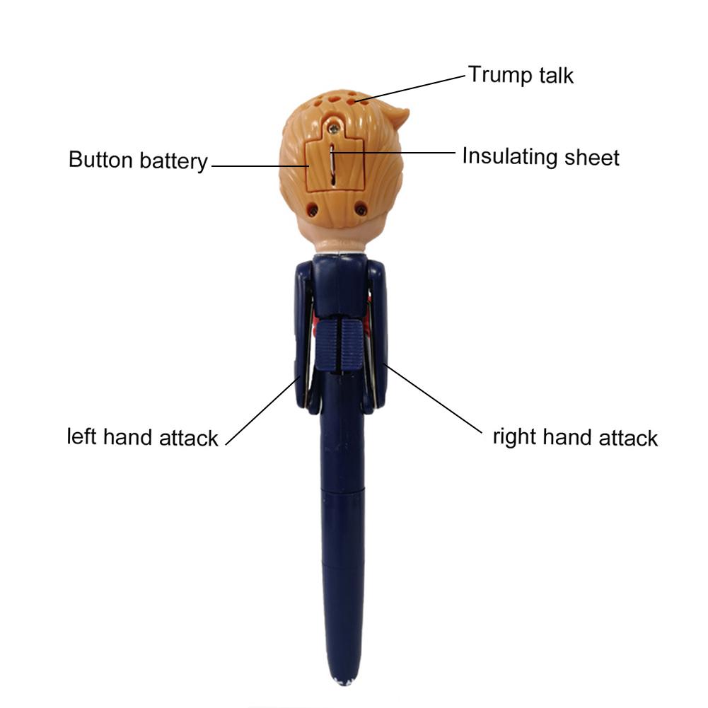 Говорящая ручка Трампа 2025 года с настоящим голосом Подарки Дональда Трампа Необычные подарки для взрослых Подарки-приколы Товары для рождественских вечеринок на день рождения