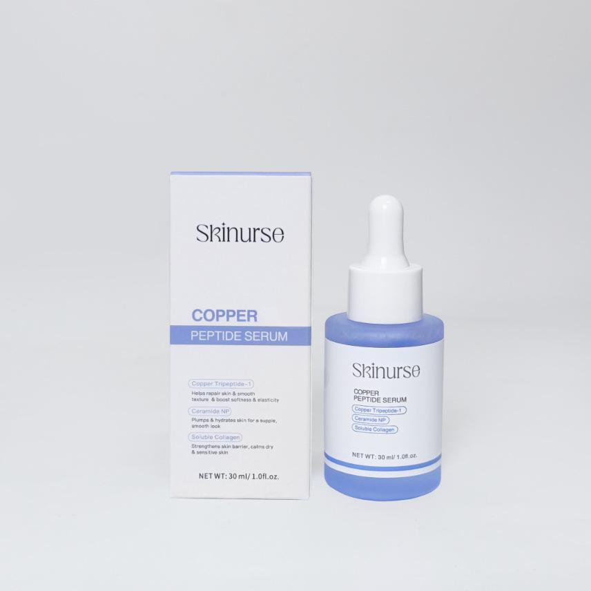 Blue Copper Peptide Repair Serum: Collagen Facial Liquid for Anti-Wrinkle Firming