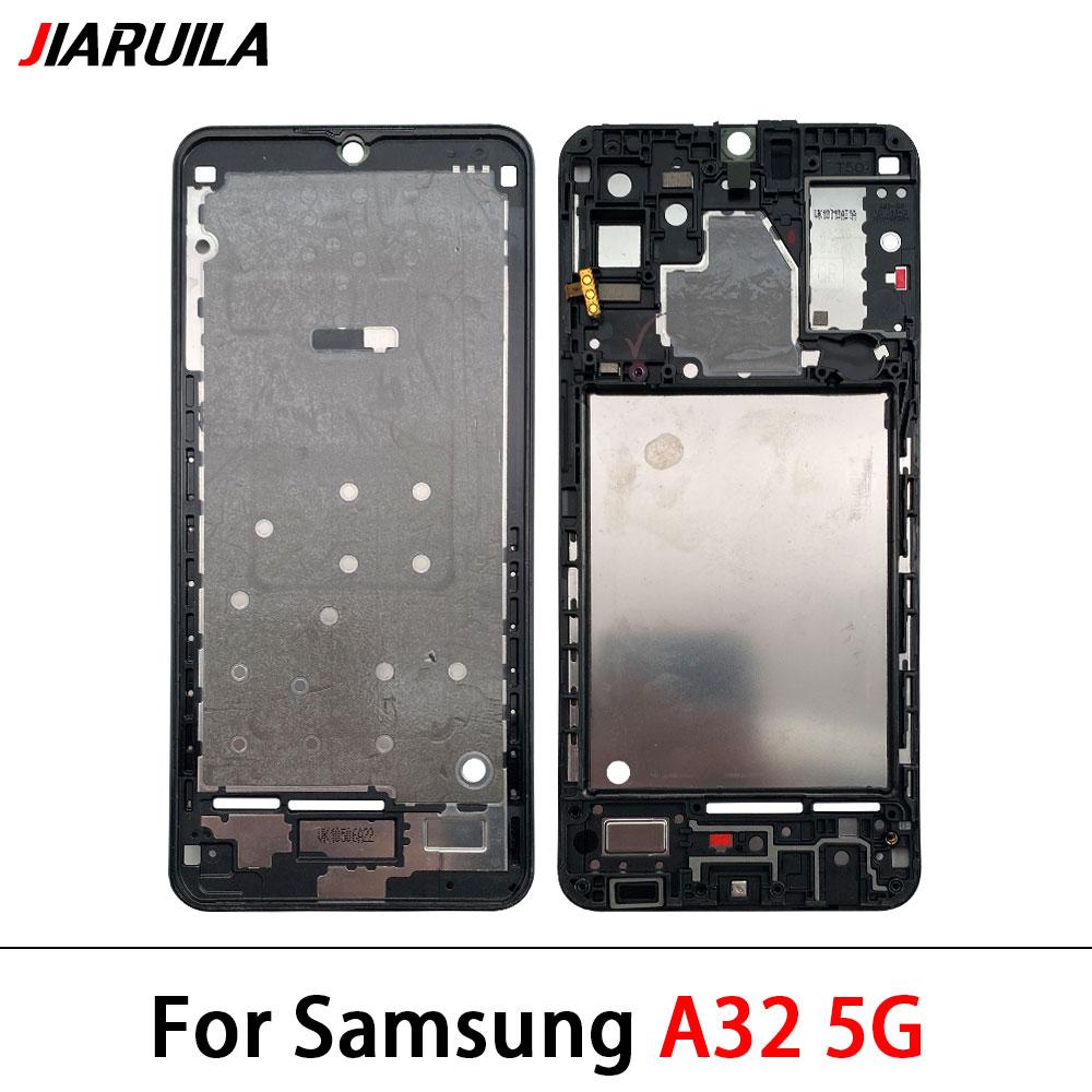 Новый Передний Корпус Рамка Дисплея LCD Для Samsung A02 A02s A12 A22 A32 A52 A52s A72 4G 5G Корпус Средняя Рамка Накладка