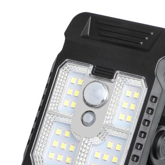 Solar Motion Sensor Wall Light Energy-Saving Rechargeable Solar Lamp Waterproof Clip-On Outdoor Lamp for Garden Patio Pathway