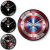 Marvel Captain America Iron Man Spider Man Pattern Wall Clock For Kids Room Decor