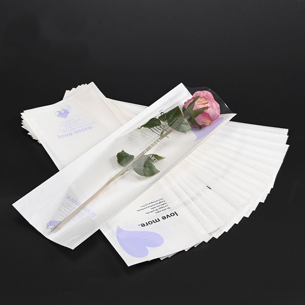 20 шт. Романтические пакеты для упаковки одного цветка, Водонепроницаемые пакеты для цветочной композиции, Декор комнаты