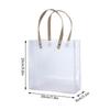 10PCS Transparent Frosted Tote Bag PP Waterproof Companion Gift Candy Bag Flower Wrapping Bag Birthday Wedding Party Supplies