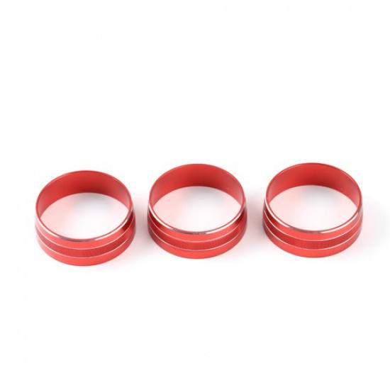 3X Кольцо-накладка на ручку кнопки кондиционера для Jeep Wrangler JK 11-17 и Compass 10-16