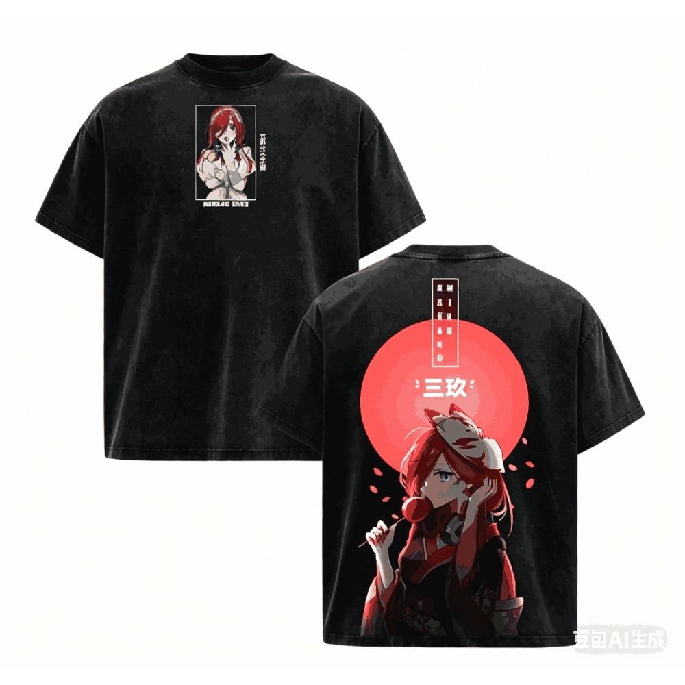 DARLING in the FRANXX Футболка личность Одежда Новая модель Аниме Футболка Круглогодичная одежда Большой размер Унисекс Уличная одежда Модная Для пар