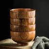 4Pcs Wooden Bowls Japanese Rice Soup Bowl Natural Wood Dessert Snack Bowl Small Kitchen Food Serving Bowls Restaurant Tableware