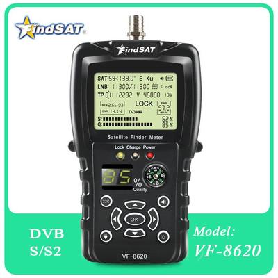Цифровой детектор спутникового поиска FindSAT VF-8620 Измеритель DVB-S2 Поиск спутникового сигнала DVB-S