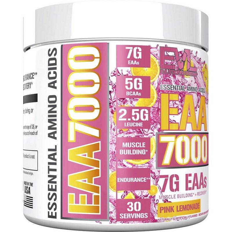EVLUTIONNUTRITION EAA 7000 Essential Amino Acids Pink Lemonade Flavor, 309g, 1 Unit