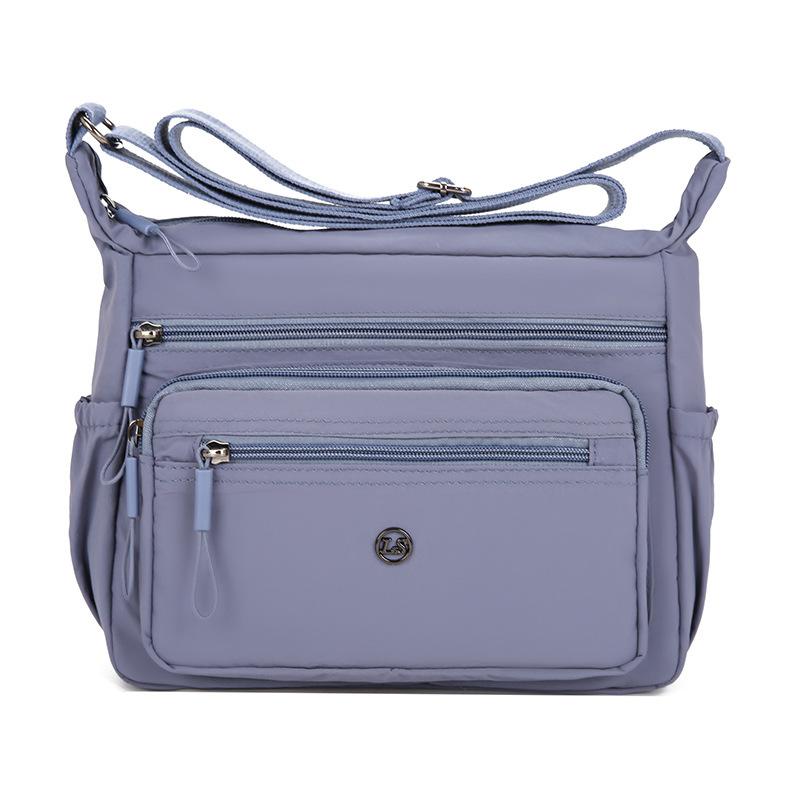 New Lightweight Solid Color Simple Small Square Bag Medium Old Mother One Shoulder Oblique Span Women's Bag