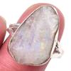 Кольцо из серебра 925 пробы с натуральным радужным лунным камнем ручной работы S.9 A5C29