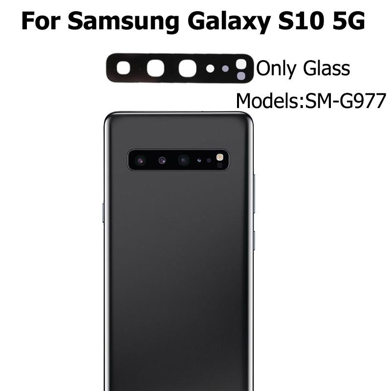 Новое заднее стекло объектива камеры для Samsung Galaxy S10 S10e E Plus Lite 5G с клейкой наклейкой Замена стекла объектива камеры