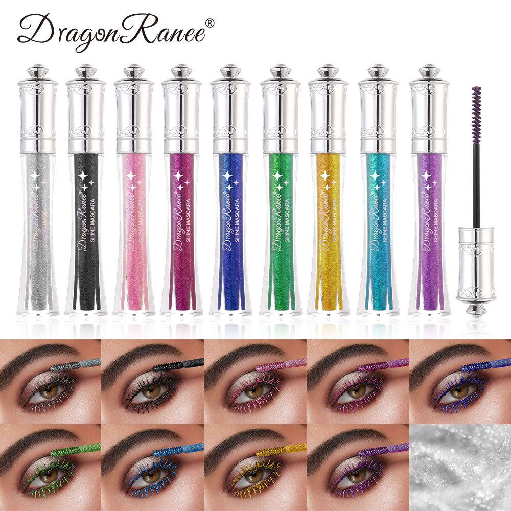 Dragon Ranee Водостойкая тушь для ресниц CZ Diamond Shiny Sapphire Blue Glitter Gold Silver Pearlescent Sequin Mascara