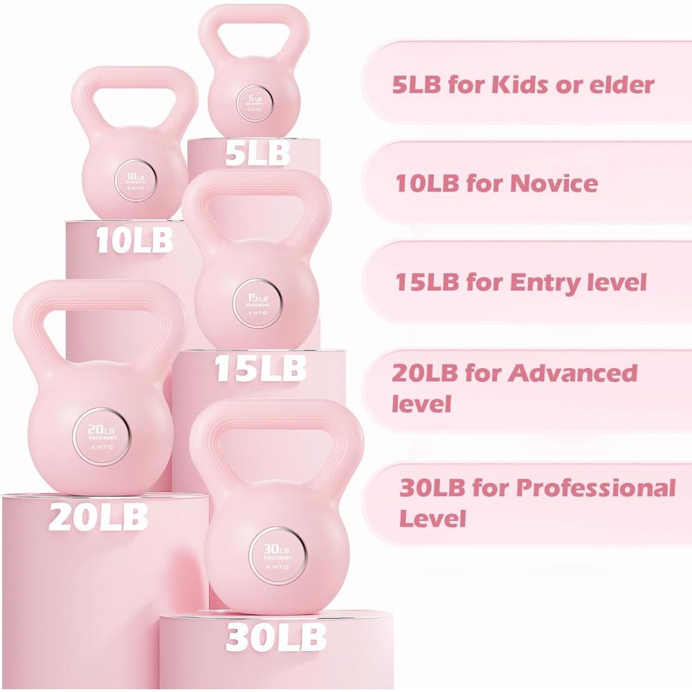 Гири для фитнеса и тренировок - Розовые наборы гирь для силовых тренировок, Гантели для домашнего спортзала