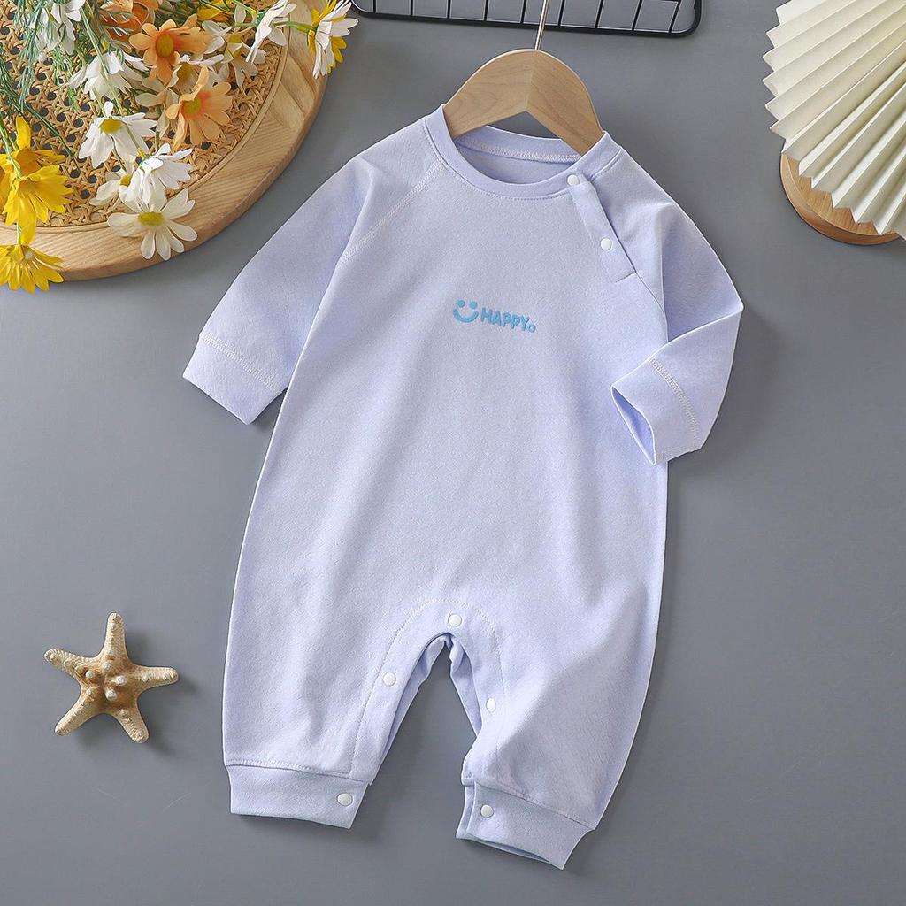 Unisex Pure Cotton Long Sleeve Onesie for Newborns - Spring/Autumn