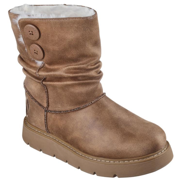 Skechers Keepsakes Lite - Замораживание Низкие Удобные Модные Короткие Снежные Сапоги Женские сапоги Коричневый 167889-CSNT