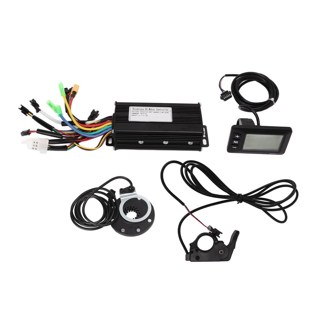 Комплект контроллера для переоборудования электровелосипеда Датчик помощи при педалировании 3 режима 9-трубный синусоидальный комплект помощи при педалировании с панелью GD01