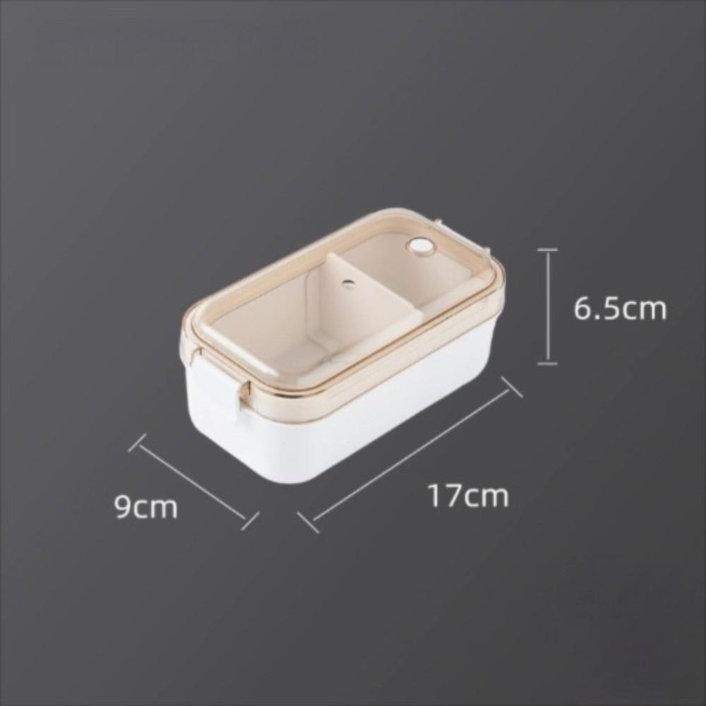 Removable Divider Lunch Storage Container ABS Airtight Kitchen Organizer  For Picnics