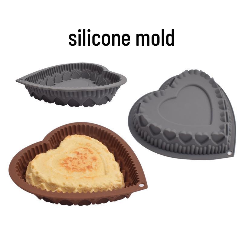 Силиконовая форма в форме сердца для выпечки тортов и хлеба для аэрофритюрницы