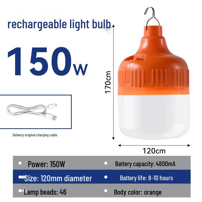 Super Bright Rechargeable LED Night Market Stall Lights - Cordless, Energy-Saving, Long Battery Life