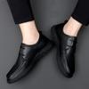Genuine Leather Shoes Men Cow Leather Mens Casual Shoes Black Brown Plus Size Wedding Party Dress Shoes