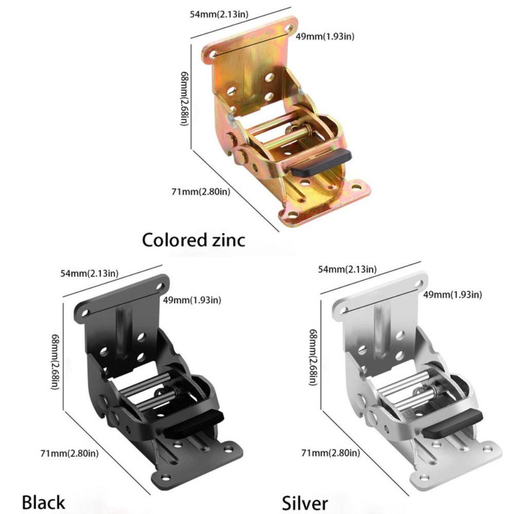 Складные промышленные петли с фиксацией, складывающиеся на 180 градусов, железный материал с винтами, складной замок, удлиненная петля с демпфированием, невидимая складная