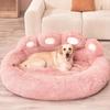 Dog Bed Winter Cat Pet Sofa Cute Bear Paw Shape Comfortable Pet Sleeping Beds Small Medium Large Soft Fluffy Cushion Dog Bed