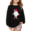 Children's Fashionable Casual Long-sleeved Loose Christmas Print Pullover Sweatshirt