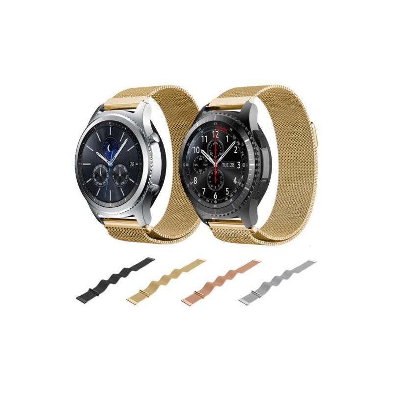 Элегантный миланский магнитный ремешок из нержавеющей стали для часов Samsung Gear S3 Frontier