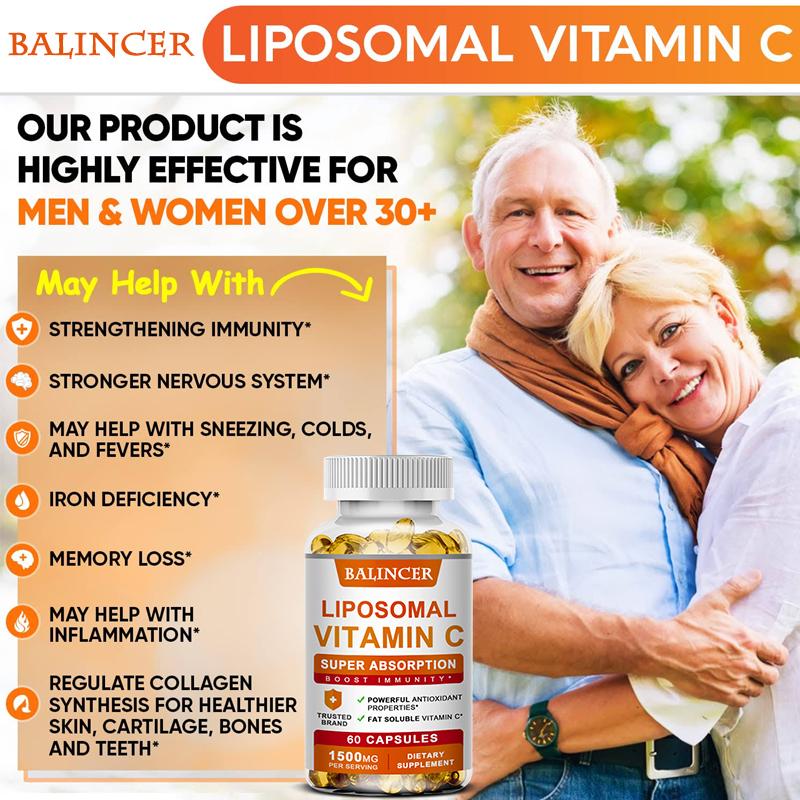 Zinc, Vitamin C, 1500mg, 120 Capsules, Dietary Supplement