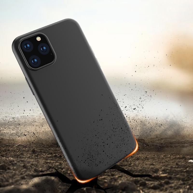 Flexible Gel Case Cover for iPhone 15 Pro - Black