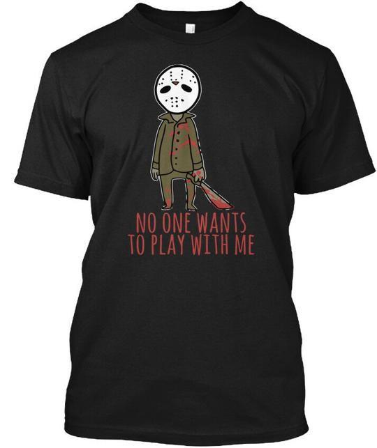 Horror Movies No One Wants To Play With Me T-Shirt Made in the USA Size S to 5XL