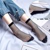 Socks Women Sexy Lace Fishnet Net Plain Top-Ankle Short Socks Stylish